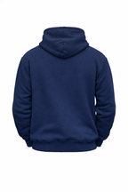 Geo-Sunburst Unisex Hoodie – Tardim Navy Blue Streetwear Fleece