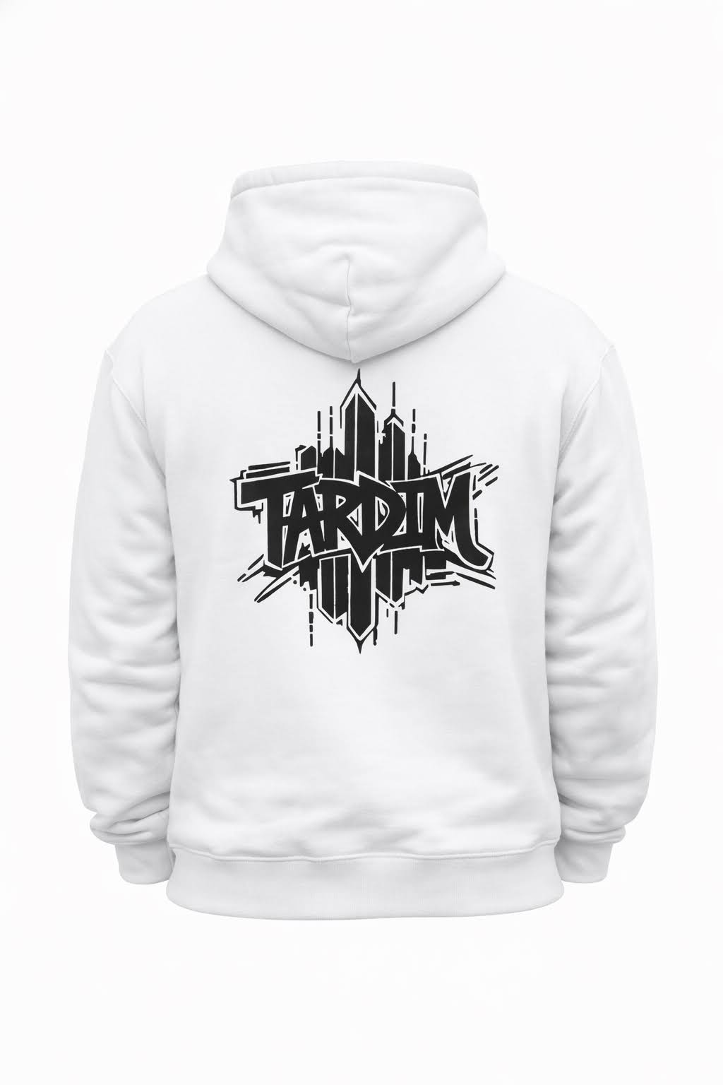 Urban Skyline Unisex Hoodie – Premium Optic White Streetwear Pullover
